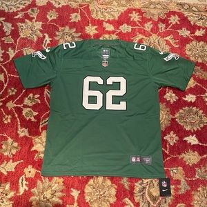 Jason Kelce Kelly Green Eagles Jersey Size L